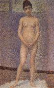 Georges Seurat Standing Female Nude oil on canvas